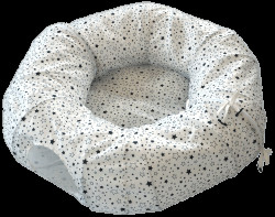 Tunel Magic Cat s polštářkem bílý 100cm