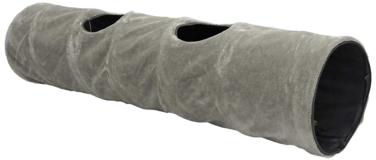Tunel Magic Cat XL plyš šedý 150cm
