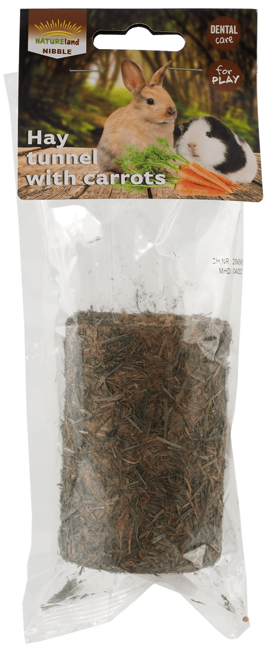 Tunel Nature Land Nibble ze sena plněný mrkví 125g