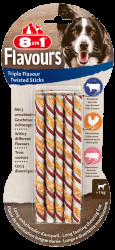 Tyčinka kroucená žvýkací 8in1 Triple Flavour 10ks