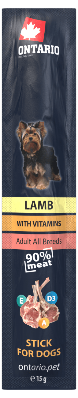 Tyčinka Ontario Stick for dogs Lamb 15g
