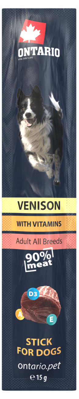 Tyčinka Ontario Stick for dogs Venison 15g