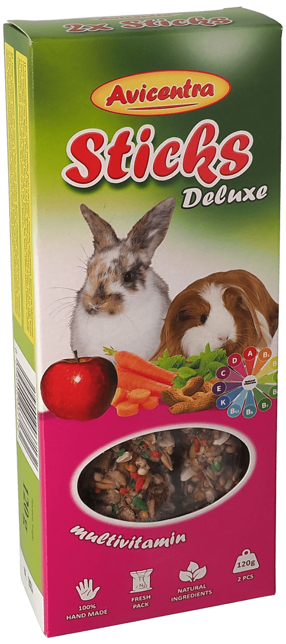 Tyčinky AVICENTRA multivitamínové pro velké hlodavce 2ks