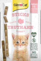 Tyčinky GimCat Sticks Kitten krocan + vápník 3 ks