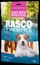 Tyčinky Rasco Premium bůvolí s kachním masem 80g