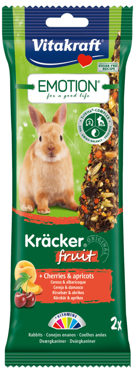 Tyčinky Vitakraft Emotion kracker pro králíky ovocný  2ks