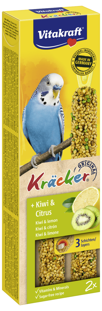 Tyčinky Vitakraft Kracker kiwi a citrus 2ks