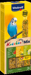 Tyčinky Vitakraft Kracker Trio Mix banán, bylinky a kiwi 3ks