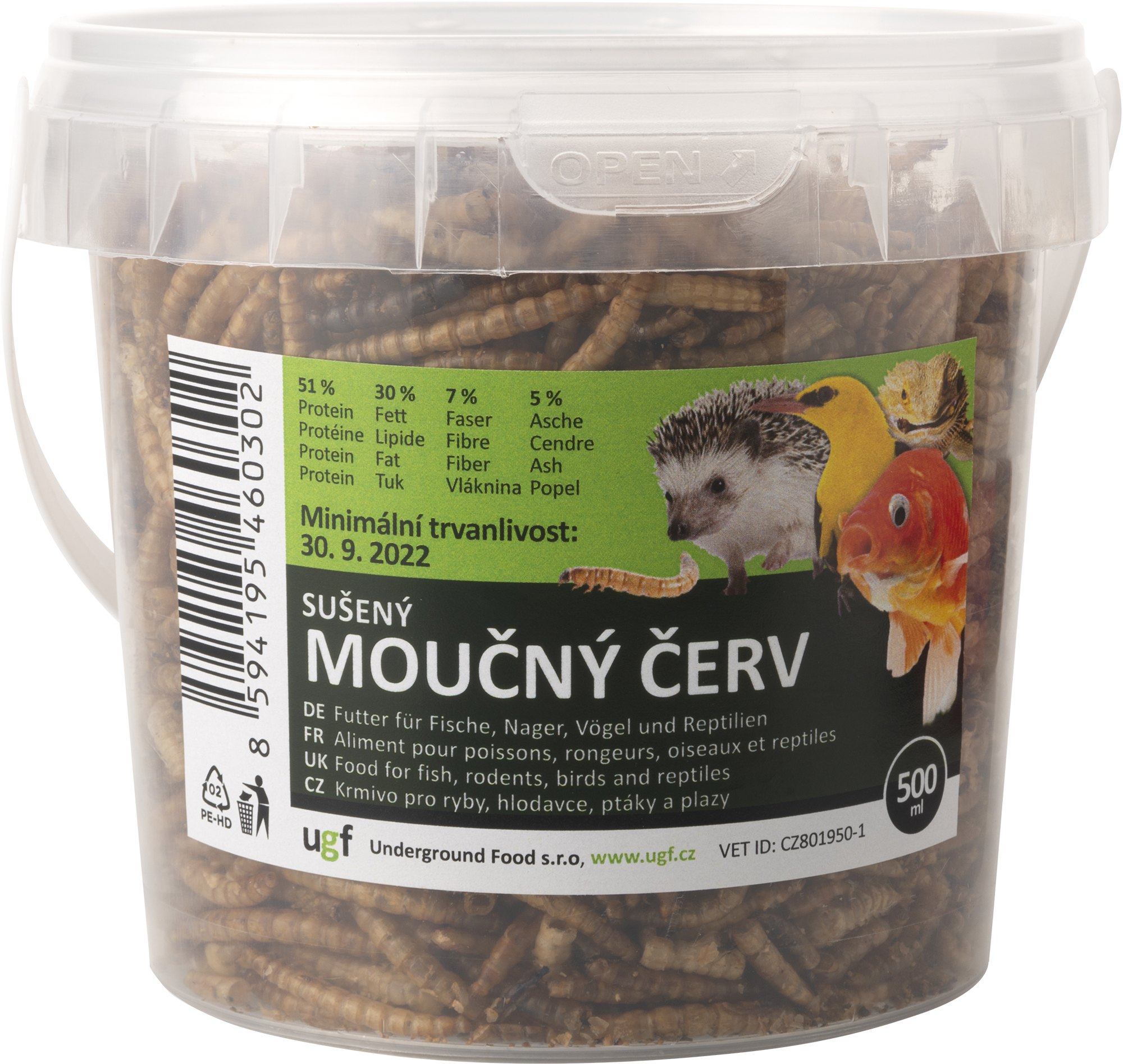 Underground Food Moučný červ 500 ml