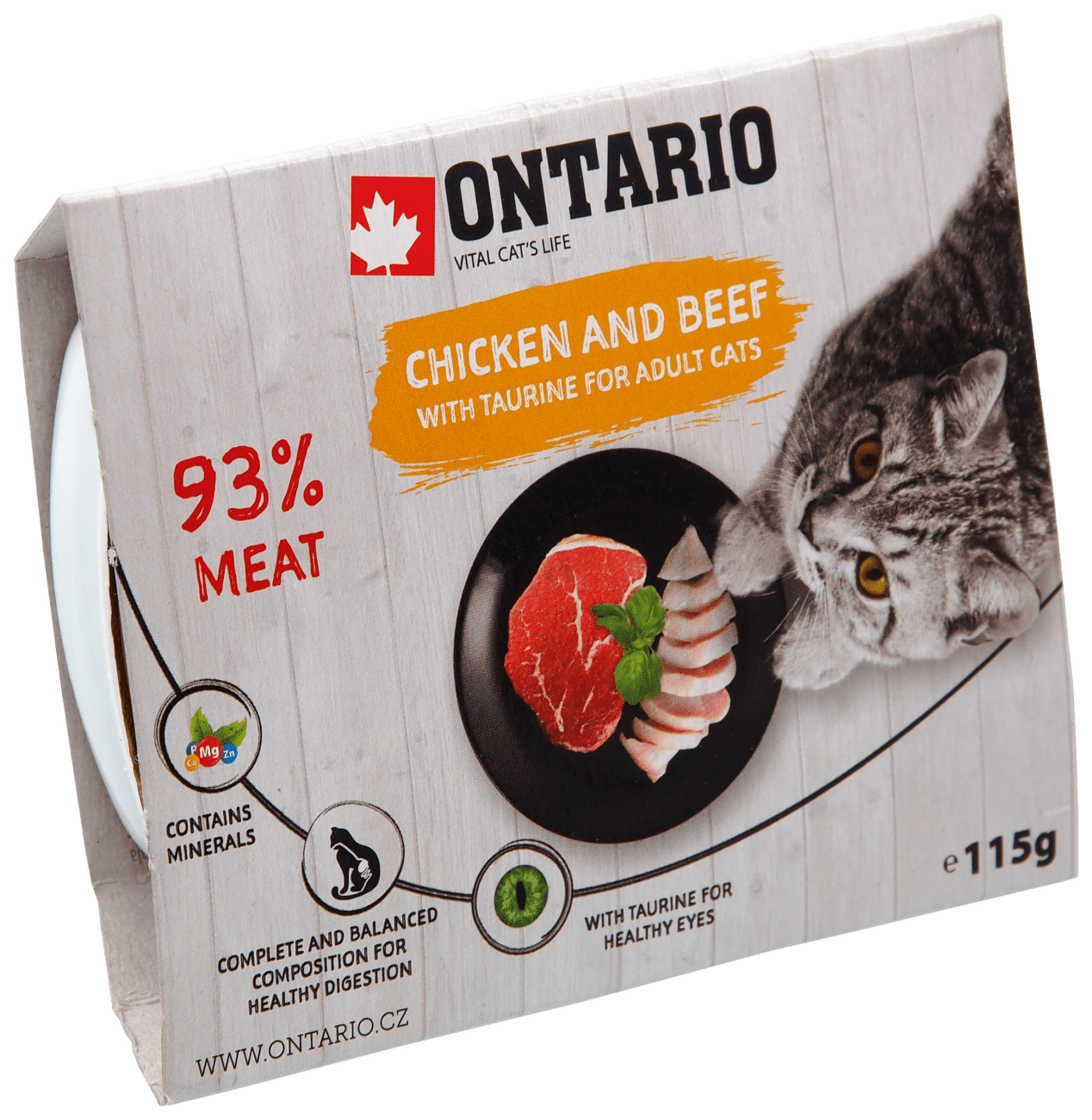 Vanička Ontario Chicken & Beef with Taurine 115g