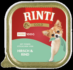 Vanička Rinti Gold Mini jelen + hovězí 100g