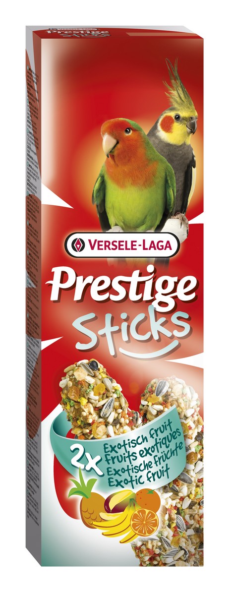 Versele-Laga Prestige Sticks Exotic Fruit tyčinky pro střední papoušky 2 ks