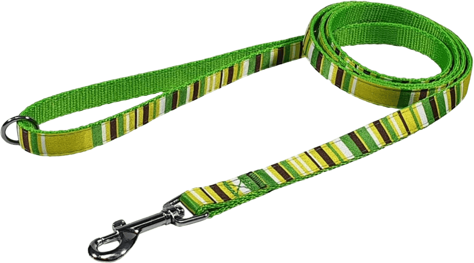 Vodítko BaF nylon proužky zelené 1x150cm