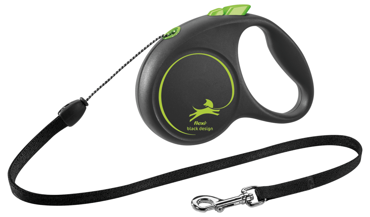 Vodítko Flexi Black Design lanko S 5m zelené