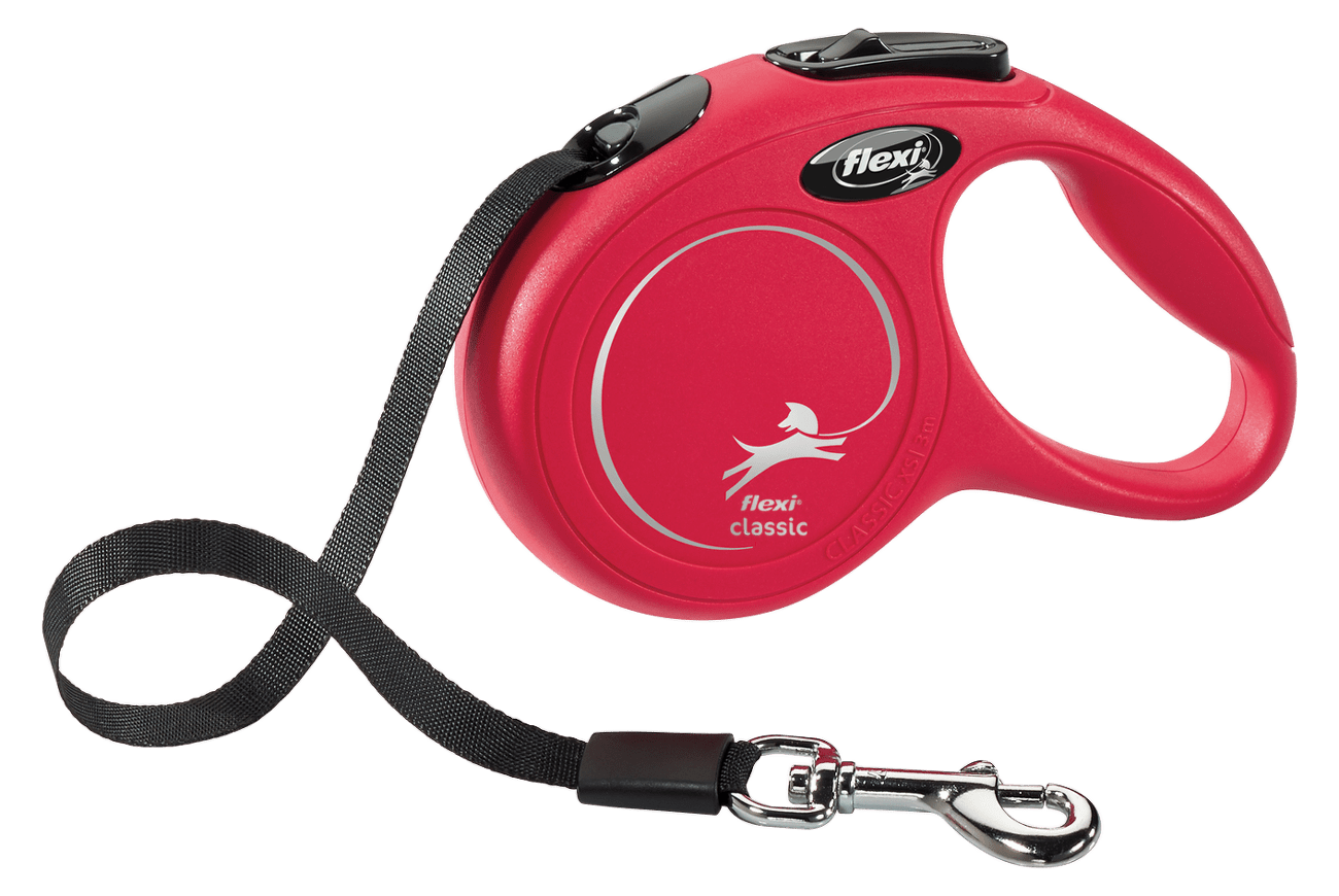 Vodítko FLEXI Classic New páska červené XS