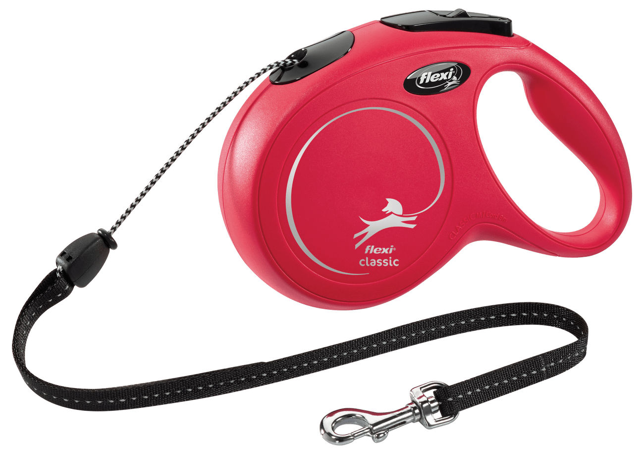 Vodítko Flexi New Classic Cord M 8m červené
