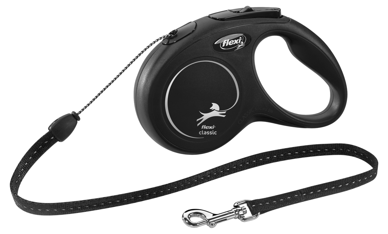 Vodítko Flexi New Classic Cord S 5m černé