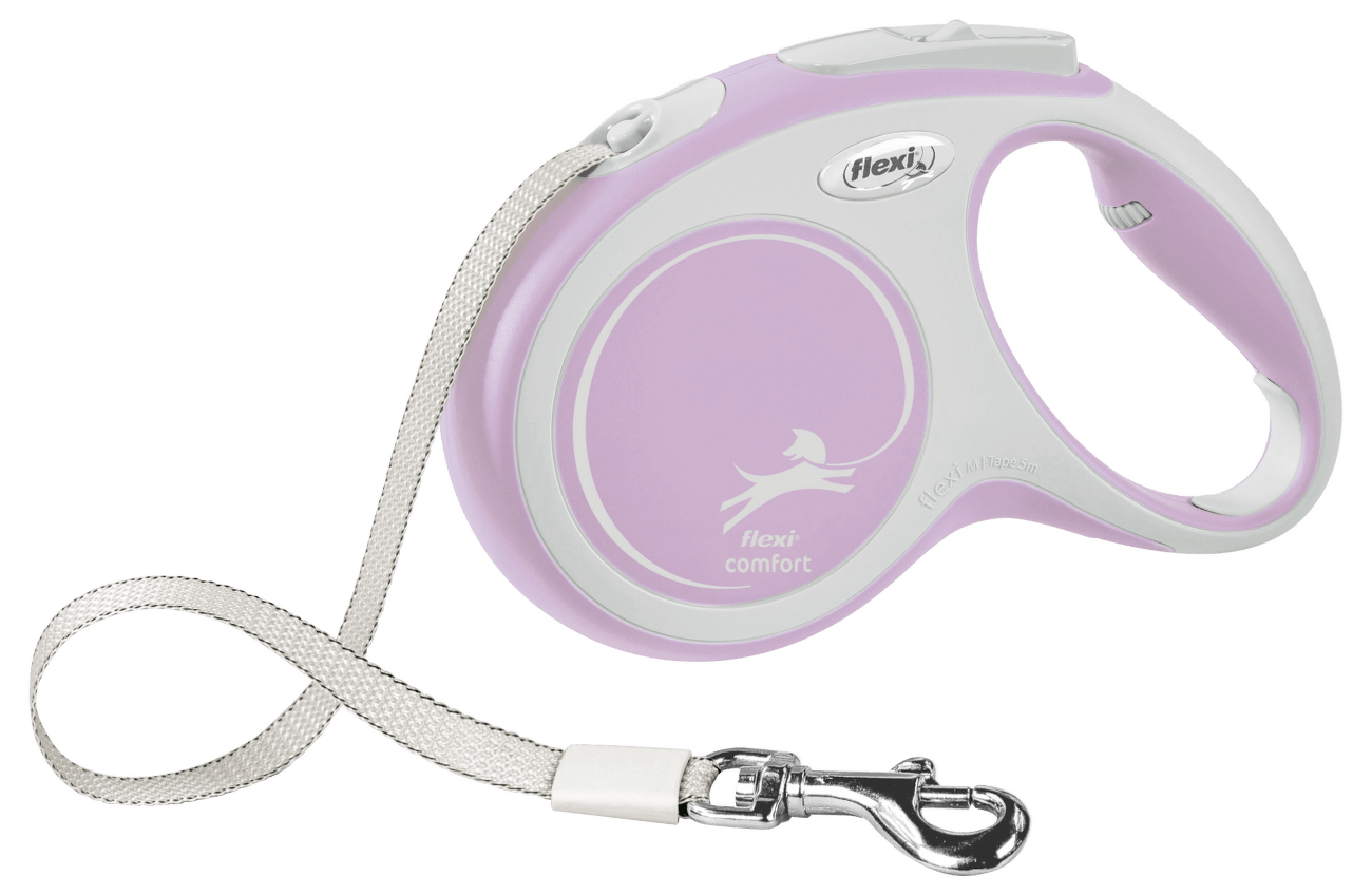 Vodítko Flexi New Comfort páska M 5m růžové