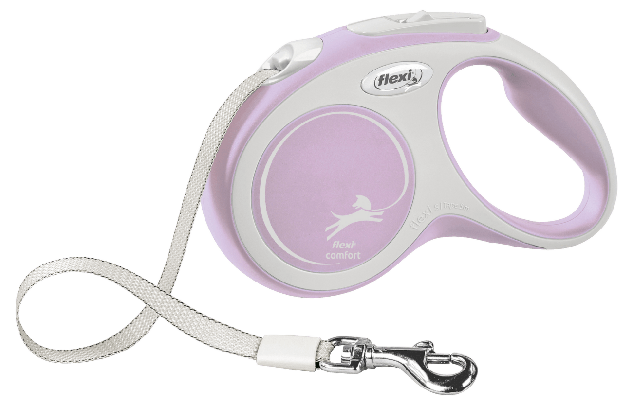 Vodítko Flexi New Comfort páska S 5m růžové