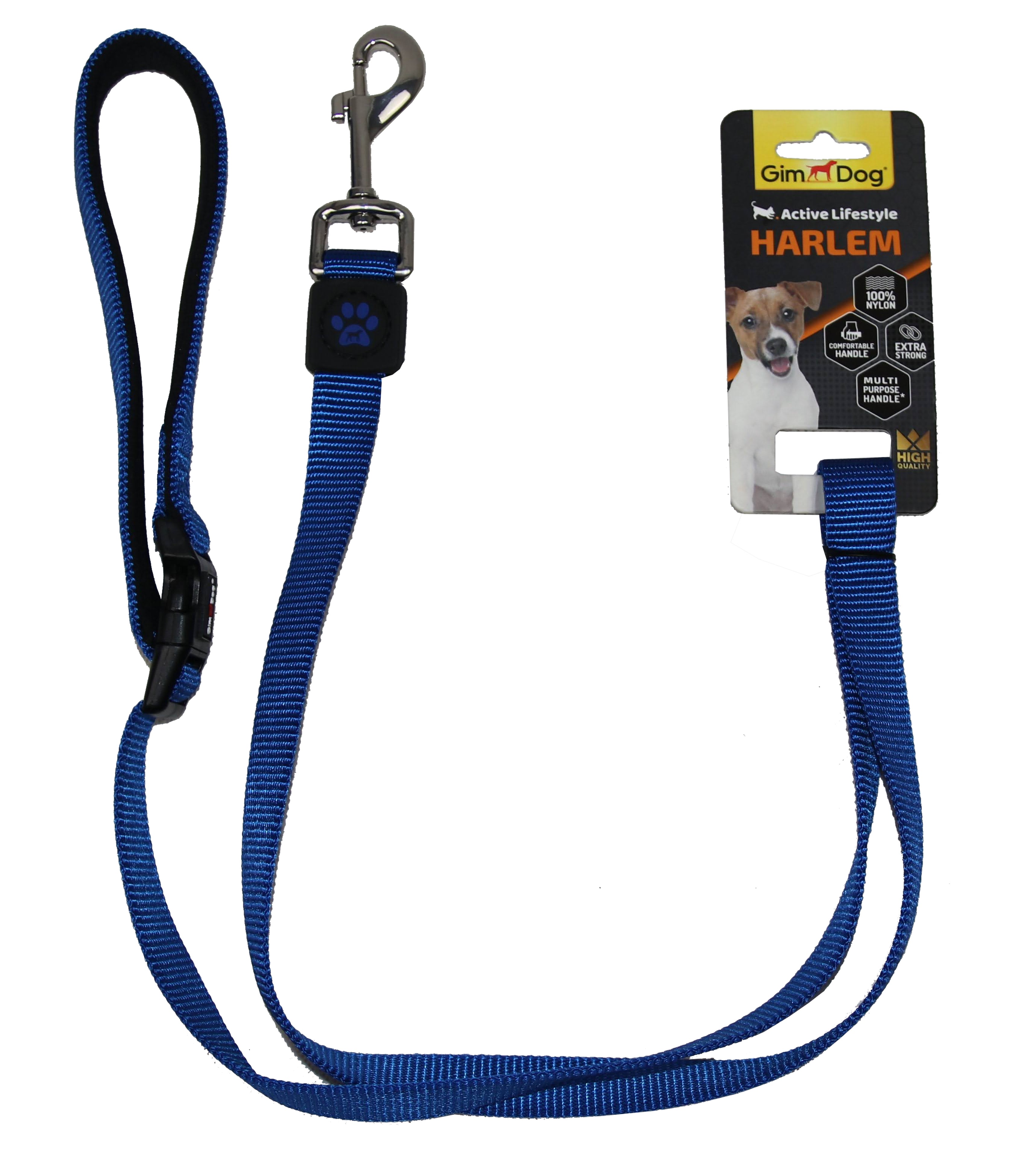 Vodítko Gimborn Nylon Neoprene 1,5x120cm modré