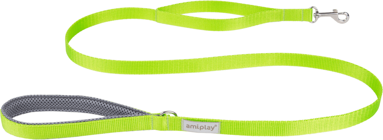 Vodítko pro psy Amiplay Samba zelené M 150 cm × 2 cm