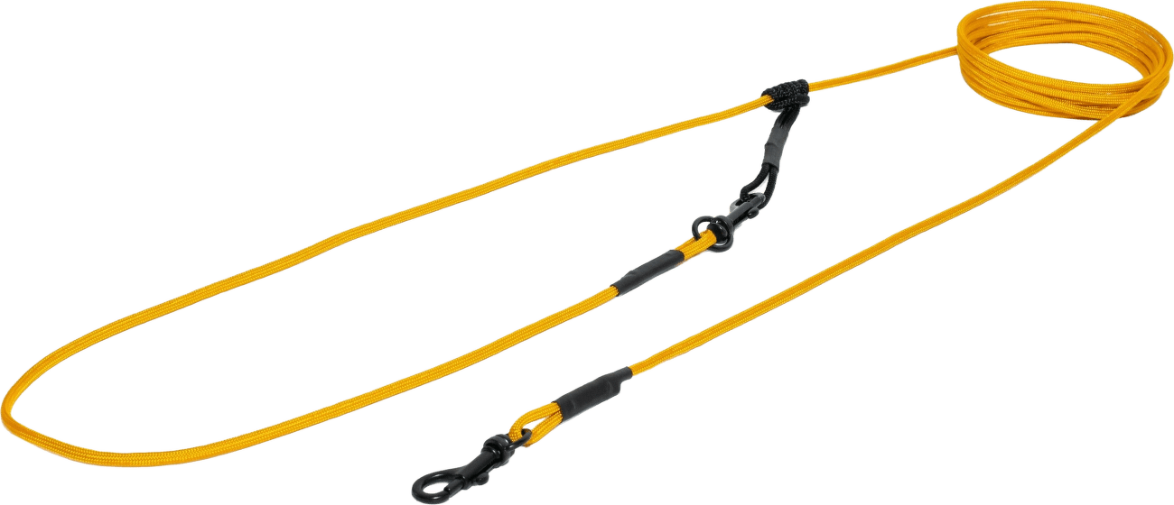 Vodítko Tamer Easylong lanové slim 2,5 m zlaté