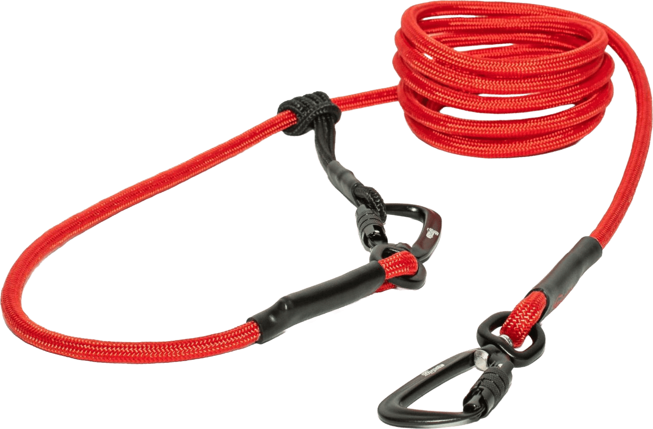 Vodítko Tamer Easylong lanové Twist 4-20 kg, 3 m červené