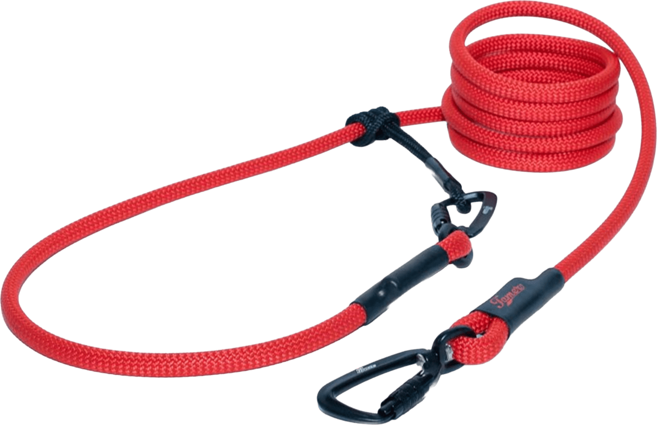 Vodítko Tamer Easylong lanové Twist 8-50 kg, 2,5 m červené