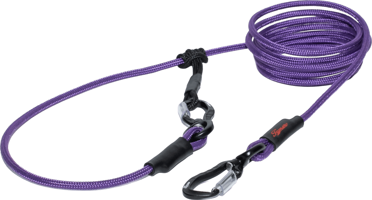 Vodítko Tamer Easylong lanové Twist Mini 2,5 m Lila Viki