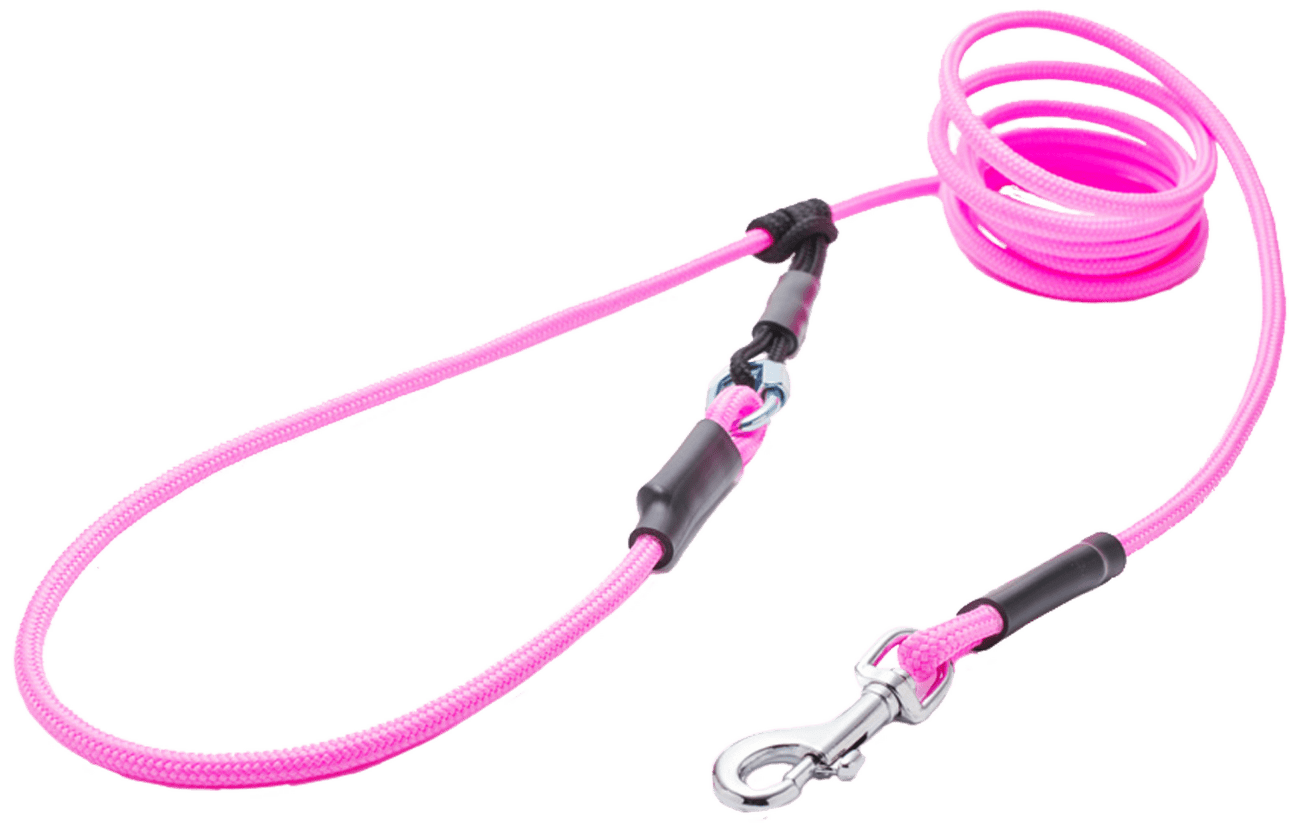Vodítko Tamer lanové Easylong mini 2,5m ružové