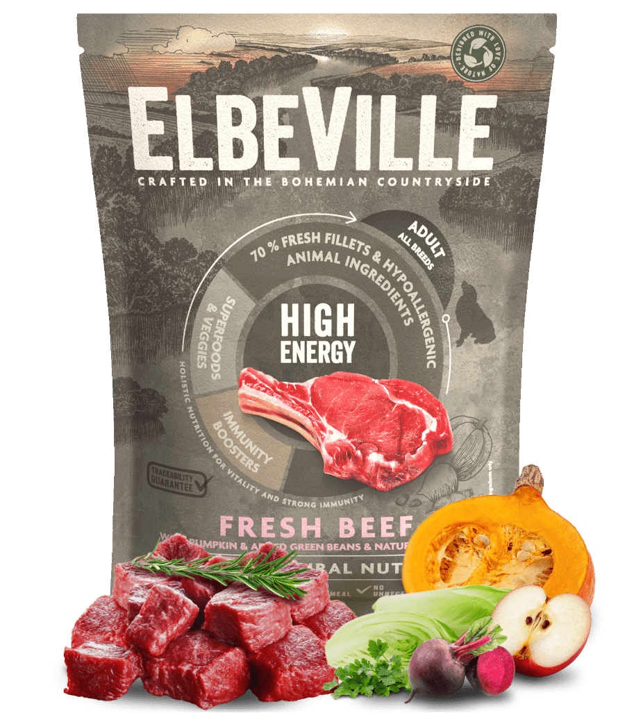Vzorek - ELBEVILLE Adult All Breeds Fresh Beef High Energy 100g
