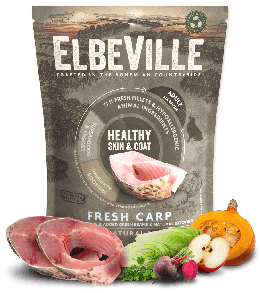 Vzorek - ELBEVILLE Adult All Breeds Fresh Carp Healthy Skin and Coat 100g