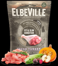 Vzorek - ELBEVILLE Senior All Breeds Fresh Turkey Fit and Slim Condition 100g