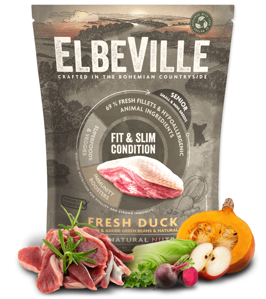 Vzorek - ELBEVILLE Senior Mini Fresh Duck Fit and Slim Condition 100g