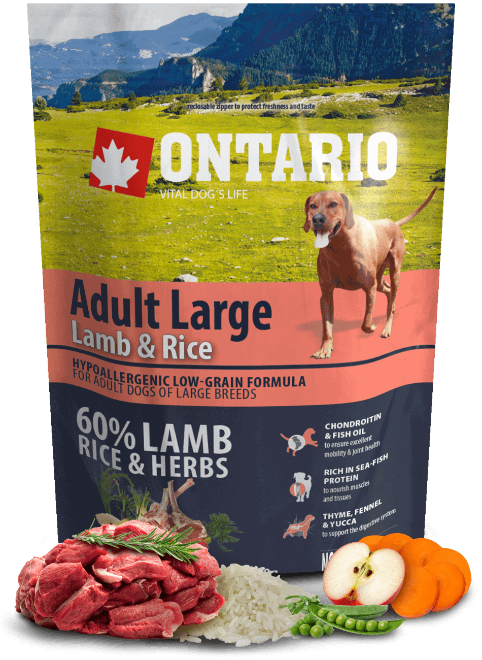 Vzorek - Ontario Adult Large Lamb & Rice 100g
