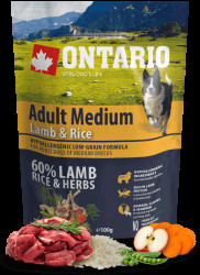 Vzorek - Ontario Adult Medium Lamb & Rice 100g