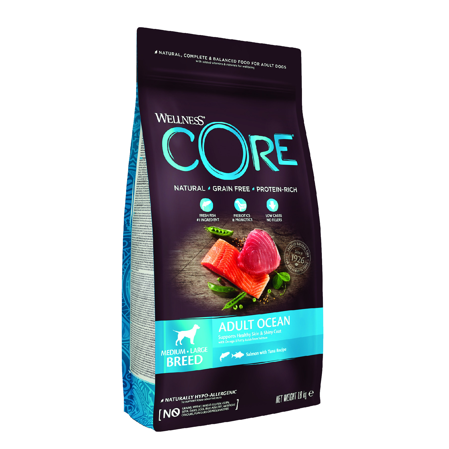Wellness Core Ocean Salmon with Tuna Recipe 1,8 kg