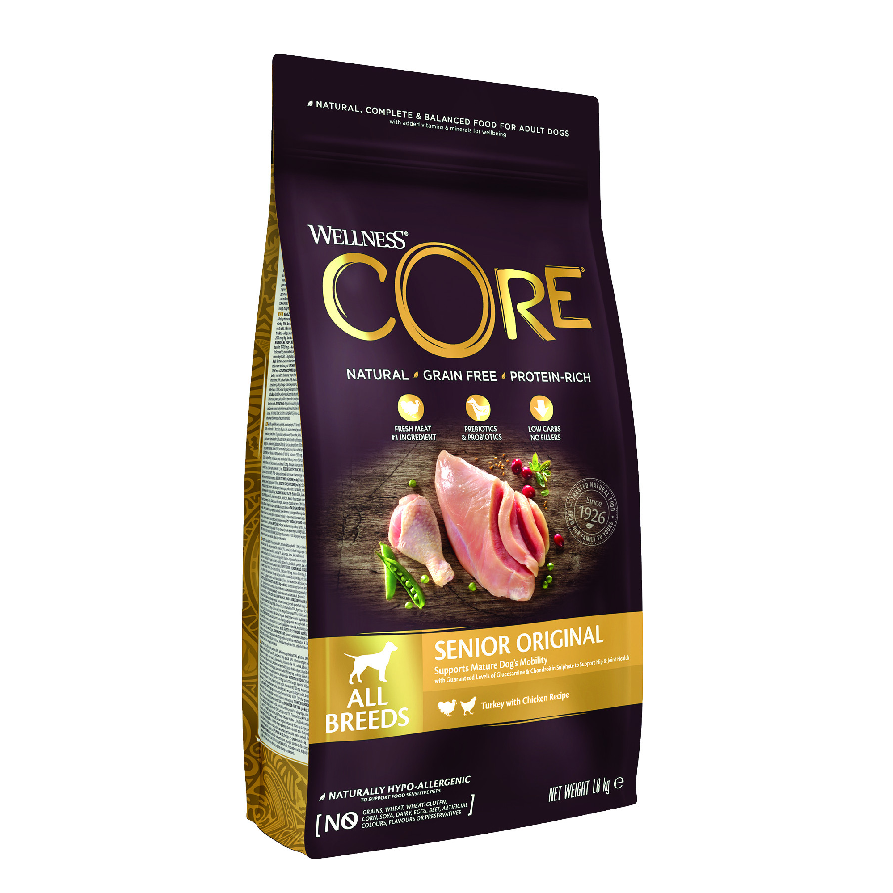 Wellness Core Senior Turkey with Chicken Recipe 1,8 kg