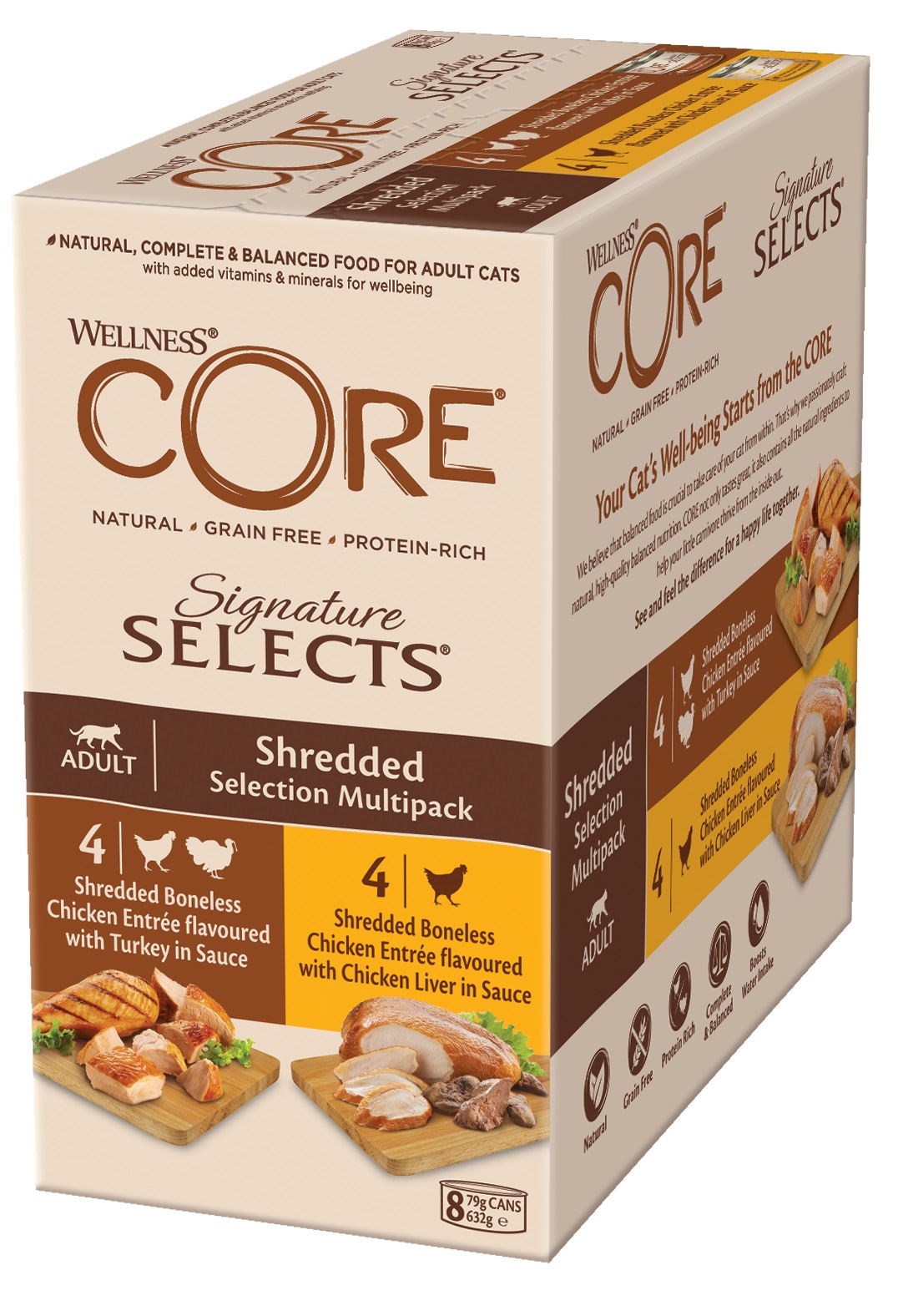 Wellness CORE Signature Selects Shredded Selection Multipack 8x79g