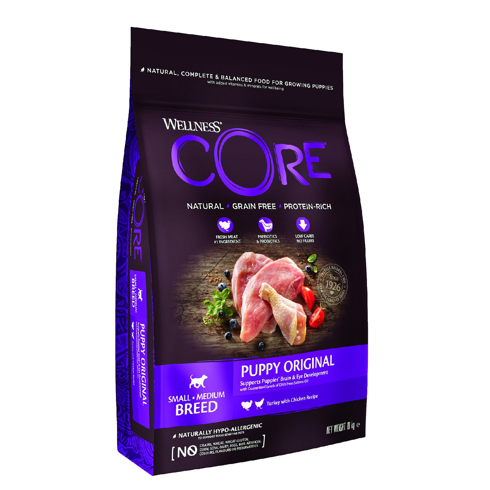 Wellness Core Wellness Dog SB / SM Puppy krůta a kuře 10 kg