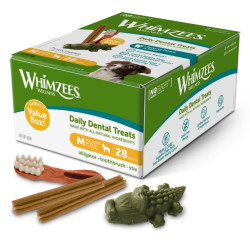 WHIMZEES Mix box dentální pamlsky pro psy M (12-18 kg) 28 ks
