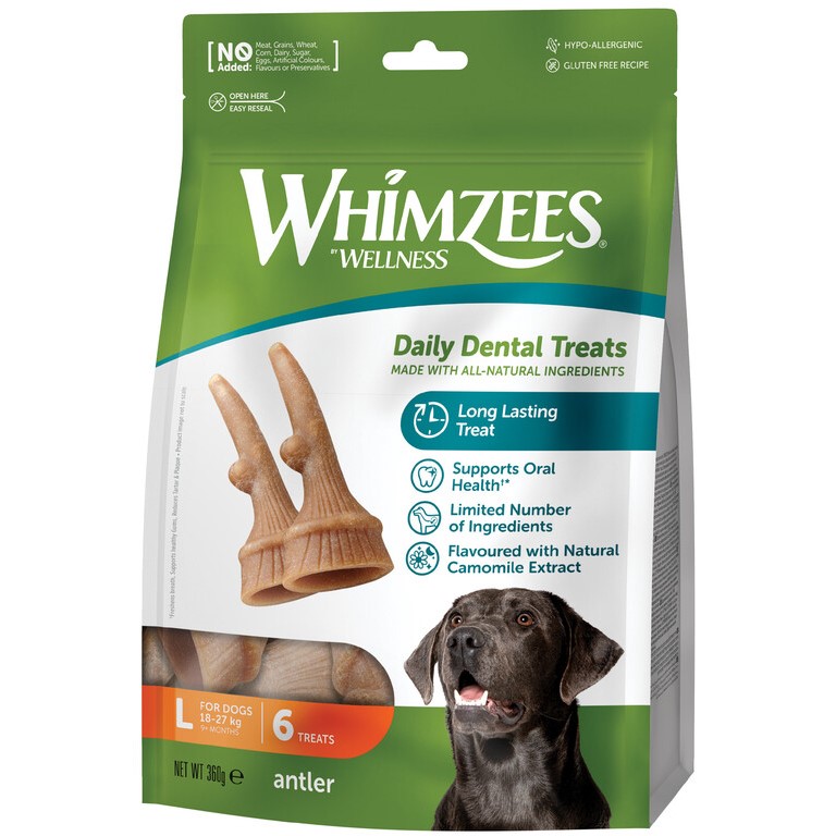 WHIMZEES Parohy dentální pamlsek pro psy L (18-27 kg) 6 ks