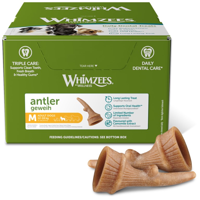 WHIMZEES Parohy dentální pamlsek pro psy M (12-18kg) 66ks