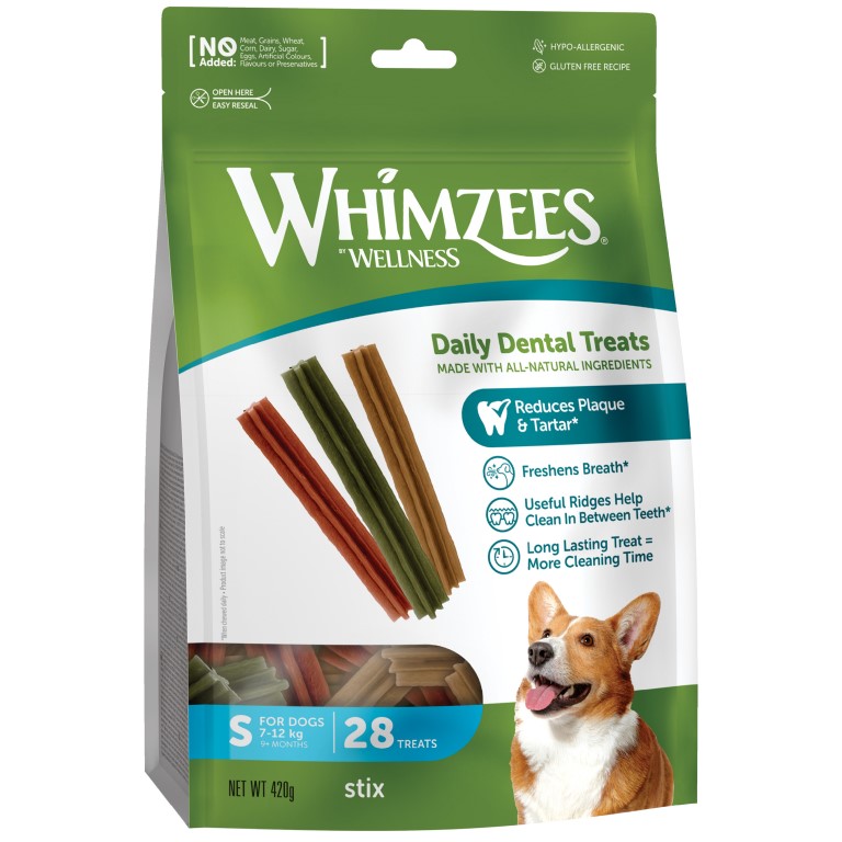 WHIMZEES Stix dentální pamlsek pro psy S (7-12 kg) 28 ks