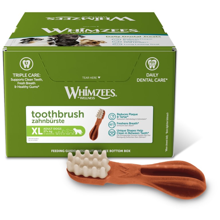 WHIMZEES Zubní kartáček dentální pamlsek pro psy XL (27+kg) 18ks