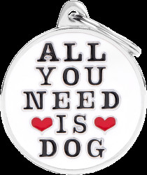 Známka My Family Charms All you need is dog