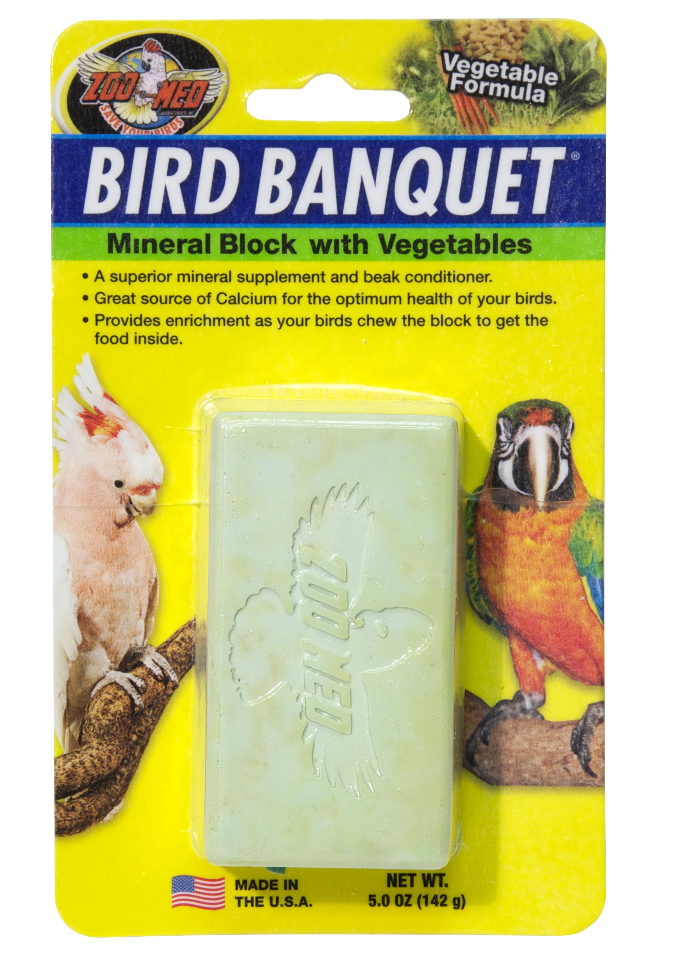 Zoomed Bird Banquet minerální blok se zeleninou L 142 g