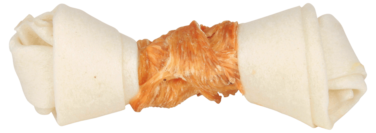 Žvýkací uzel pro psy Trixie Denta Fun s kuřecím masem 11cm*70g 2ks
